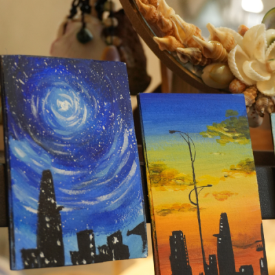 Hand-painted decorative magnetic painting