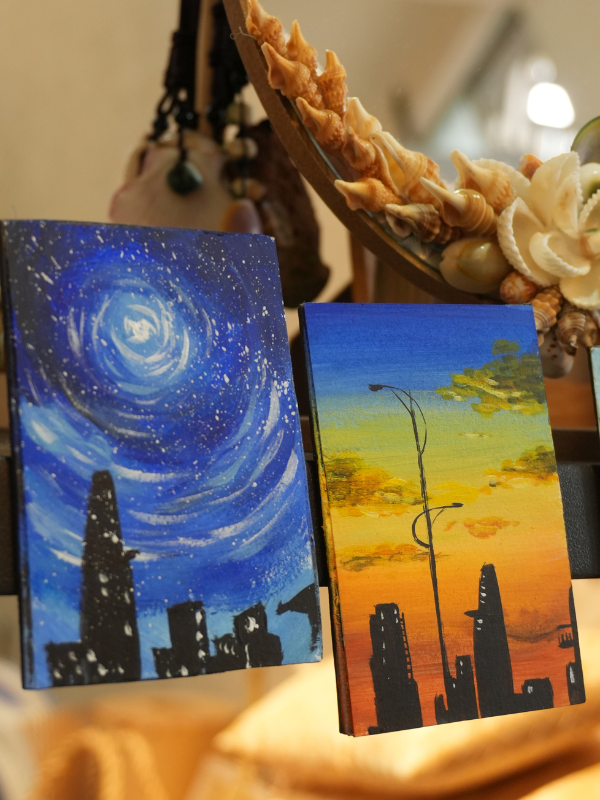 Tranh Nam Châm Trang Trí Vẽ Tay