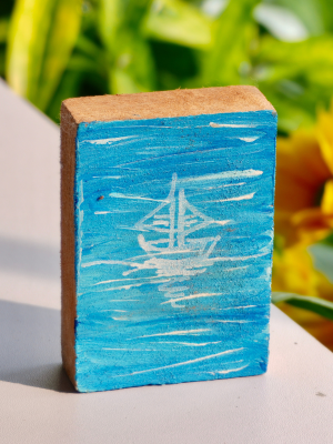 Bộ Sưu Tập Tranh Nam Châm Vẽ Tay Trên Gỗ Xá Xị