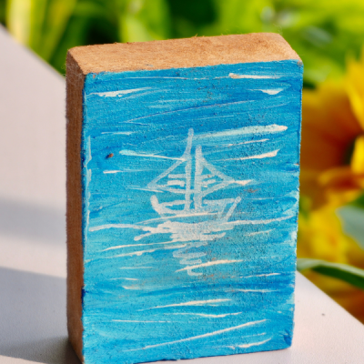 Hand-painted magnetic painting collection on Xa Xi wood
