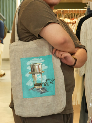 Túi Vải Linen Vẽ Tay