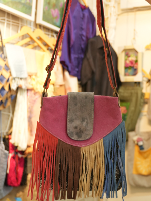 Túi Da Lộn Tua Rua