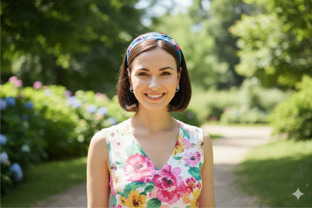 Cài tóc thêu tay tạo điểm nhấn hoàn hảo cho mái tóc