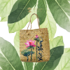 Hand-painted seagrass bag 2