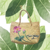 Hand-painted seagrass bag 4