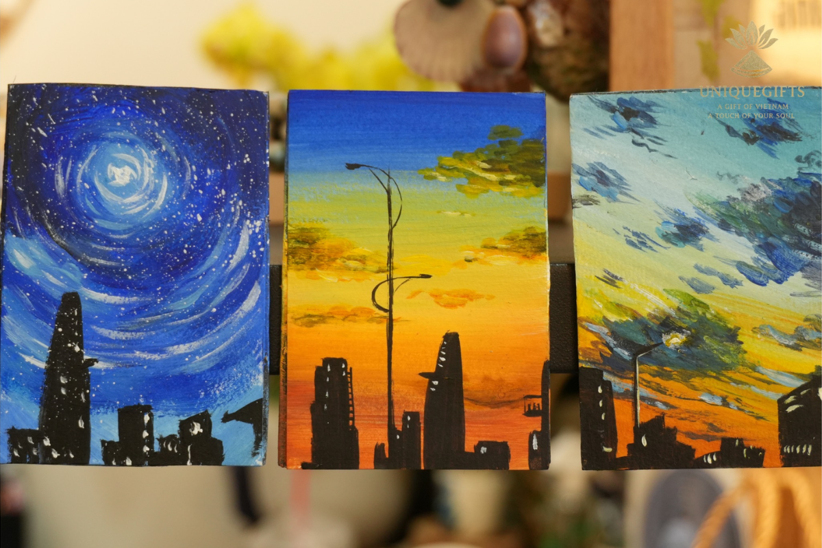 Hand-painted decorative magnetic painting
