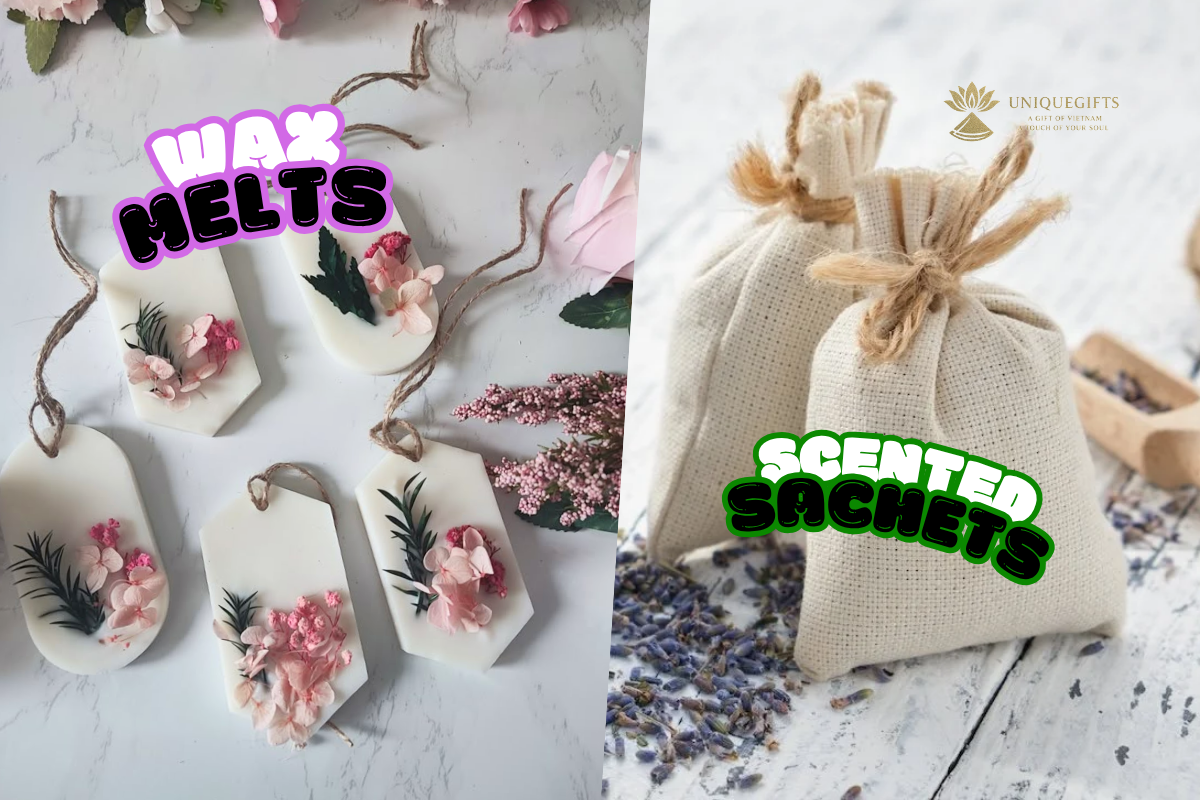 scented sachets vs wax melts