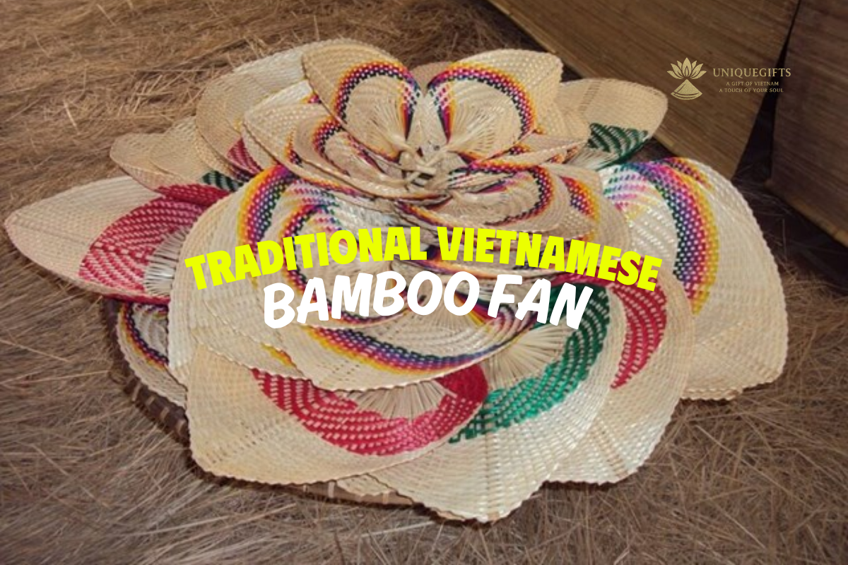 traditional Vietnamese bamboo fan